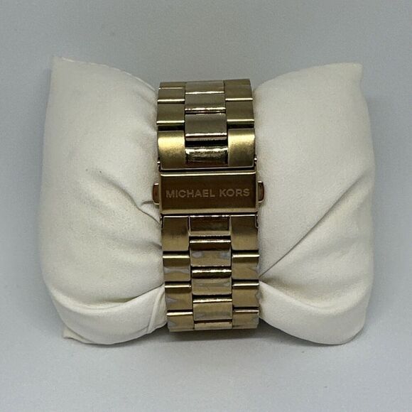 Michael Kors Runway MK8077 Men's Gold Stainless Steel Analog Dial Watch HME55 - Picture 5 of 11